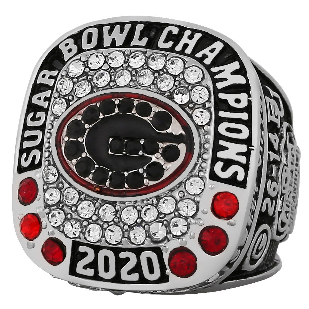 Georgia bulldogs 2020 sugar bowl championship ring with box
