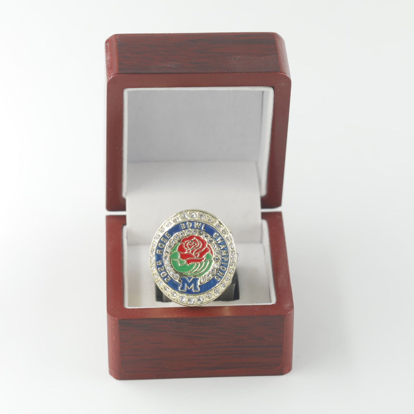 2024 Michigan rose bowl championship ring with box for men