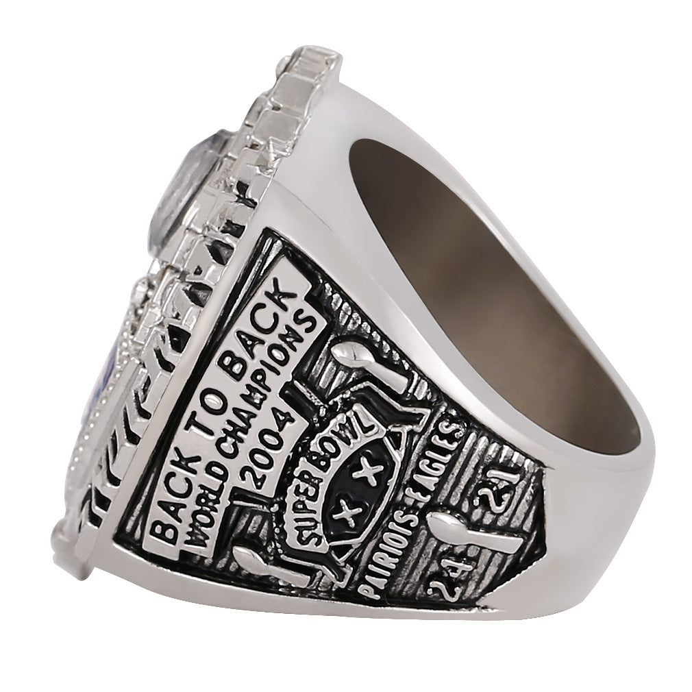 2013 NE Patriots football championship ring with box for men collection gift