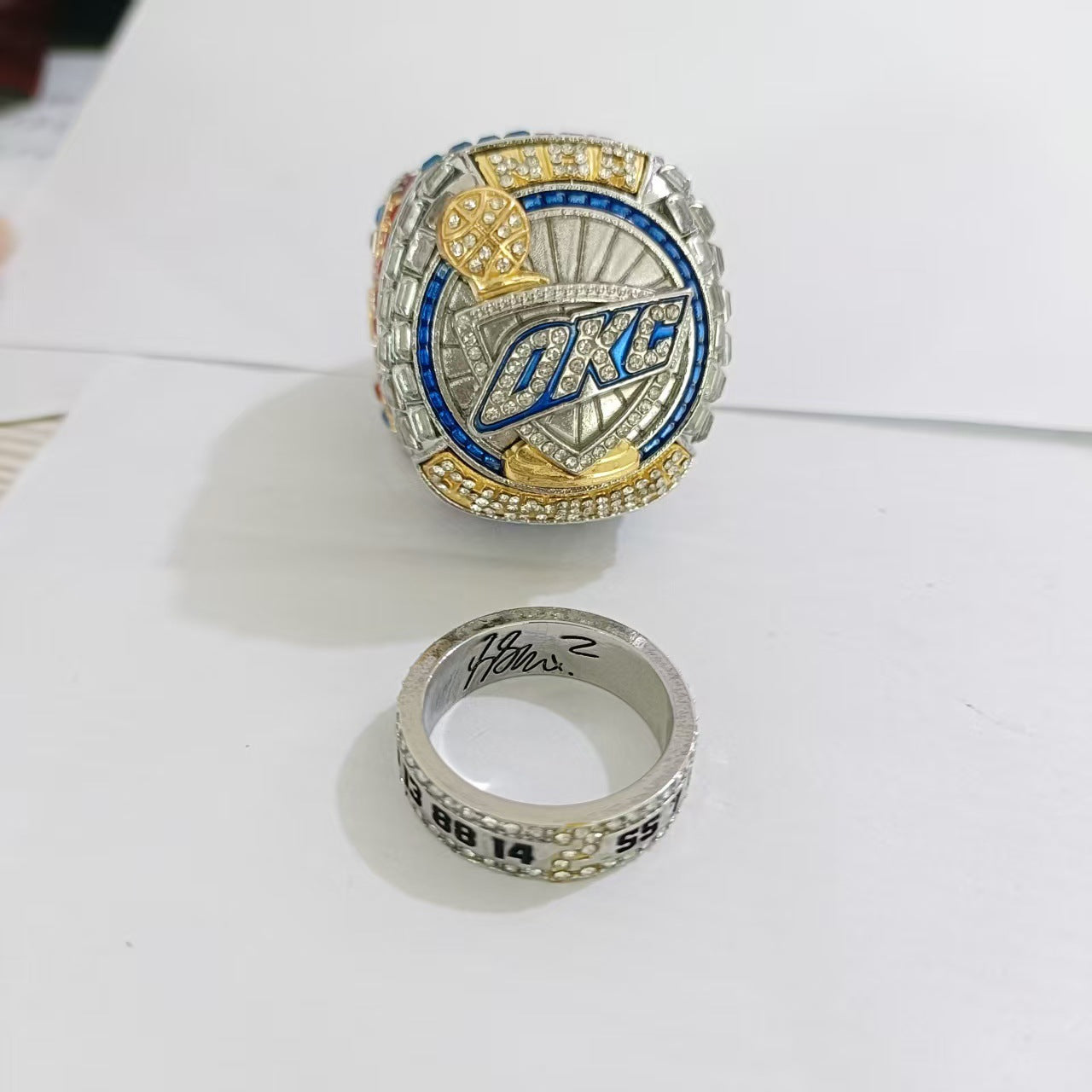 2025 Oklahoma thunders basketball championship ring with box official design