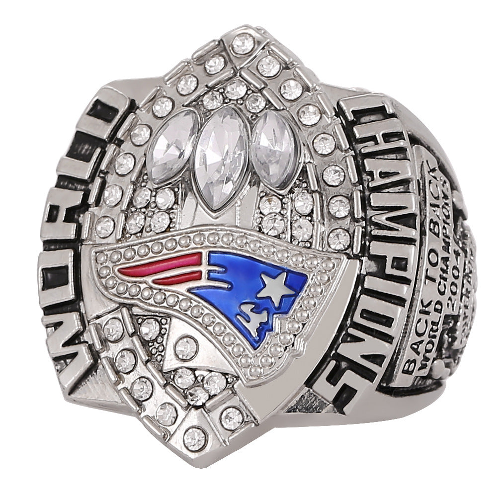 2013 NE Patriots football championship ring with box for men collection gift