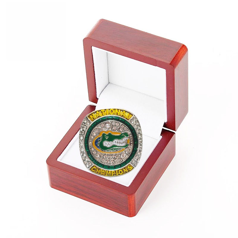 2025 Florida Gators basketball championship ring with box