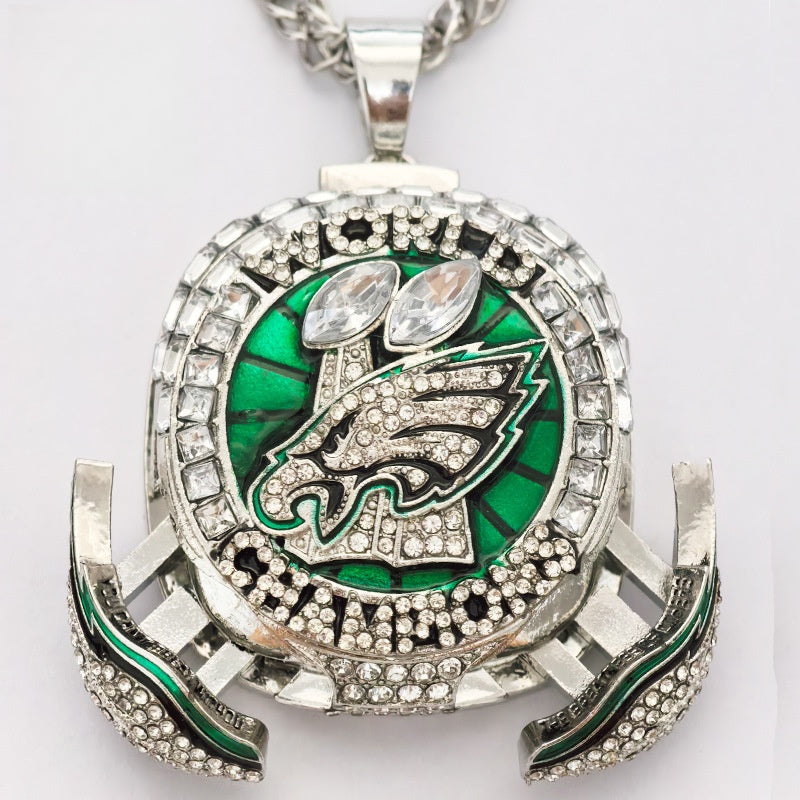 2025 philadelphia eagles football championship pendant necklaces for men