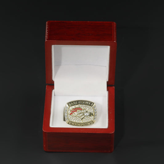 1997 Denver Broncos football championship ring with box
