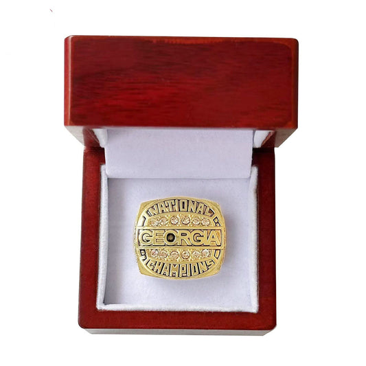 Georgia bulldogs 1980 national championship ring with box
