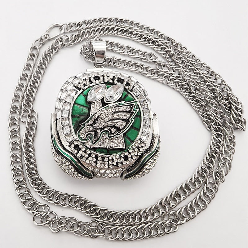 2025 philadelphia eagles football championship pendant necklaces for men