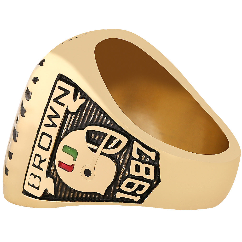 1987 Miami Hurricanes Football Championship Ring With Box For Men