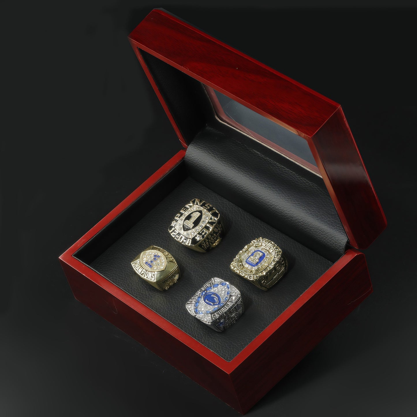 1982 1986 1994 2019 Penn States University Championship Rings With Box Set For Men