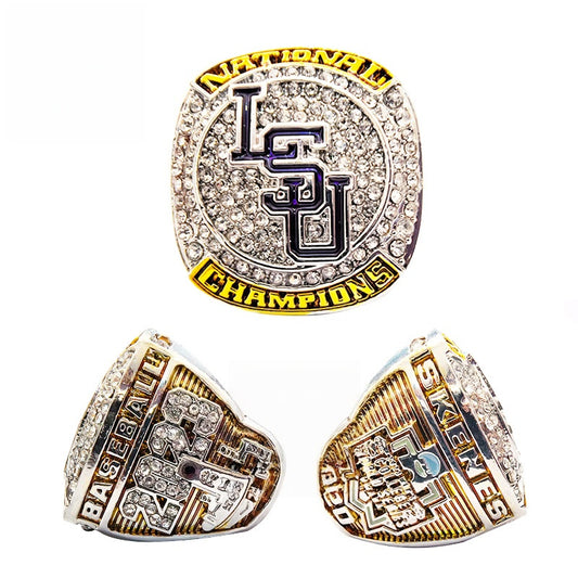 2023 LSU Tigers college baseball championship ring for men