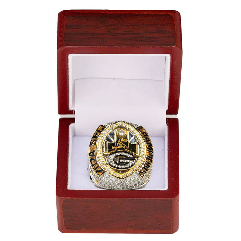 Georgia bulldogs 2024 sec championship ring with box