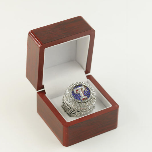 Flip top style 2023 Texas Rangers Baseball championship ring with box for men