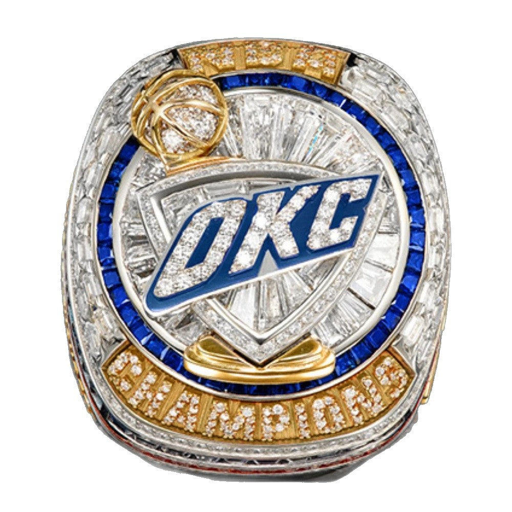 2025 Oklahoma thunders basketball championship ring with box official design
