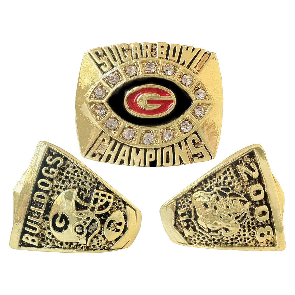 Georgia bulldogs 2008 Sugar bowl championship ring with box
