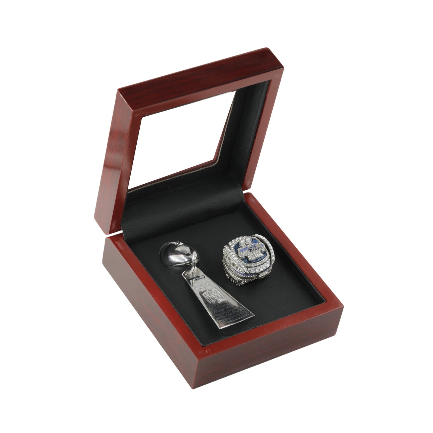 2025 seattle seahawks championship ring with trophy boxed set for men gift