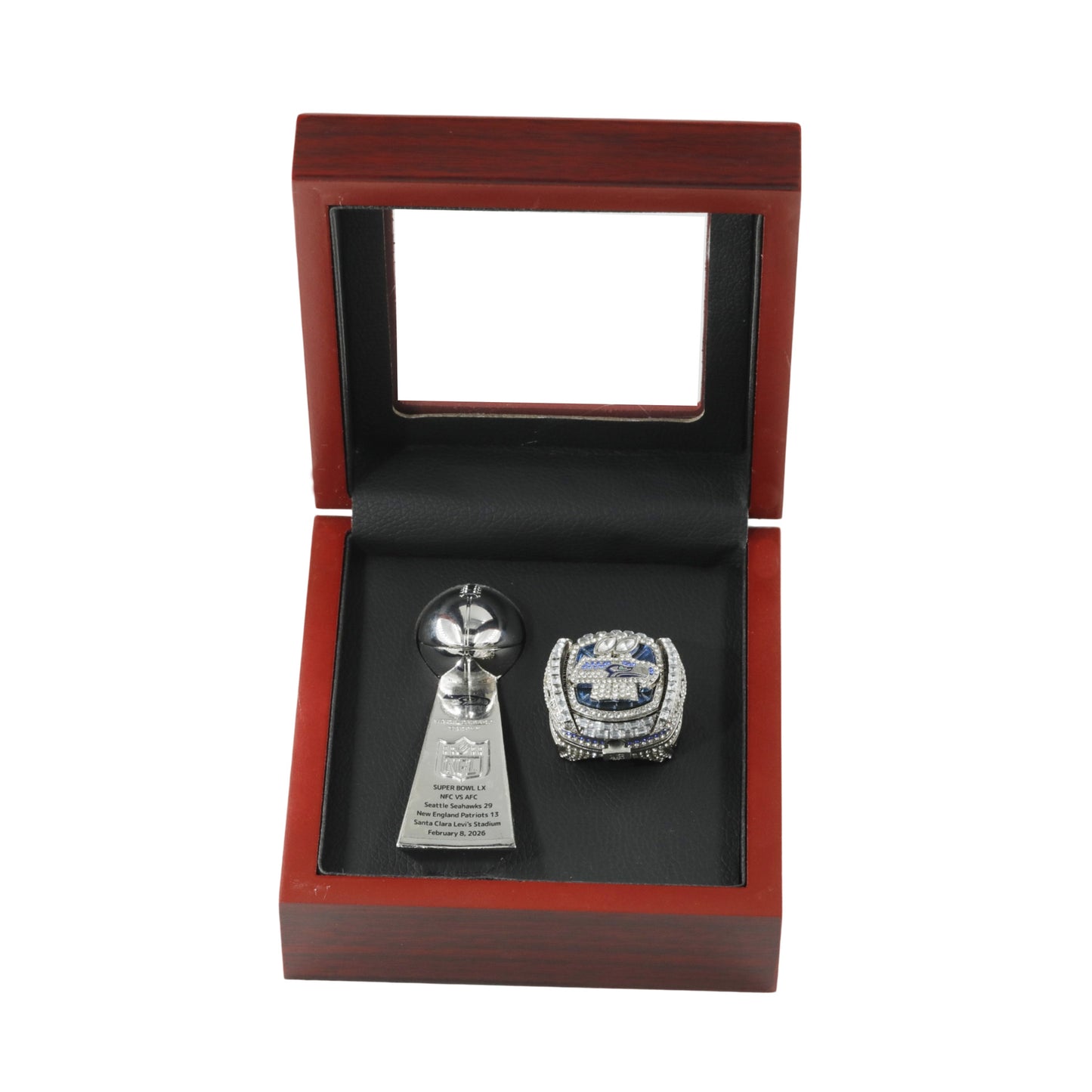 2025 seattle seahawks championship ring with trophy boxed set for men gift