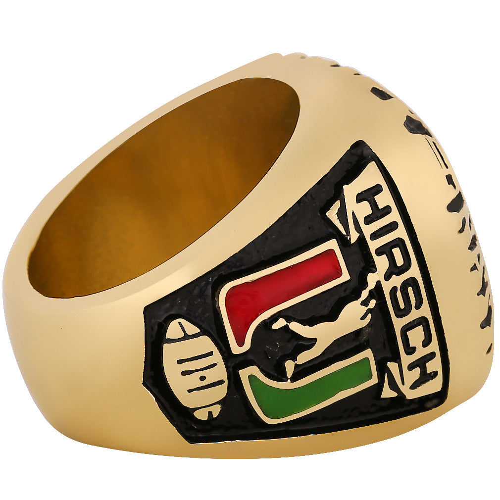 1983 Miami Hurricanes 50th Orange Bowl Championship Ring With Box For Men
