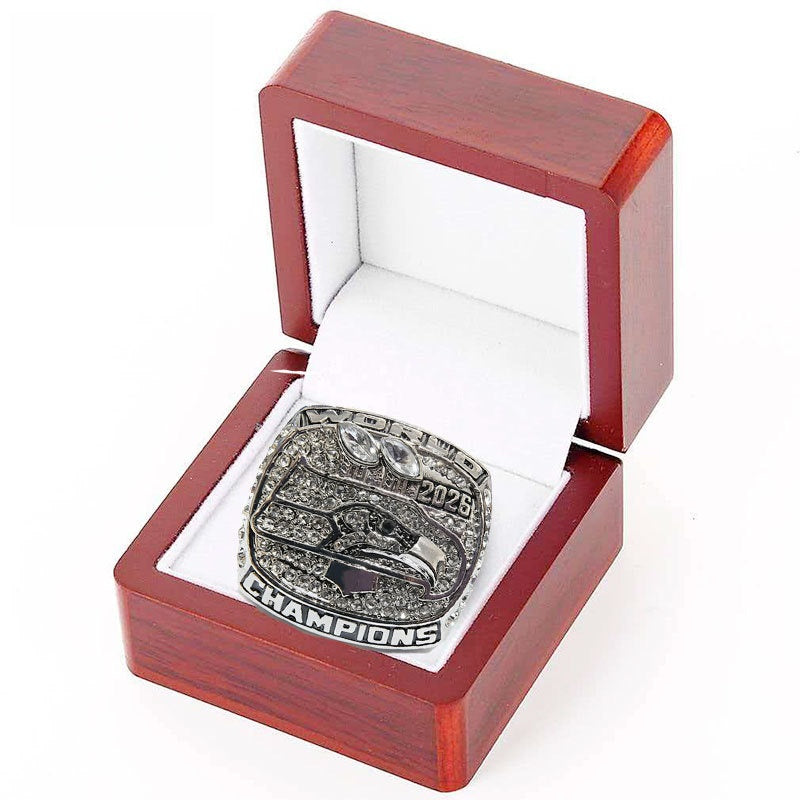 2026 fan design seattle seahawks football championship ring with box for men