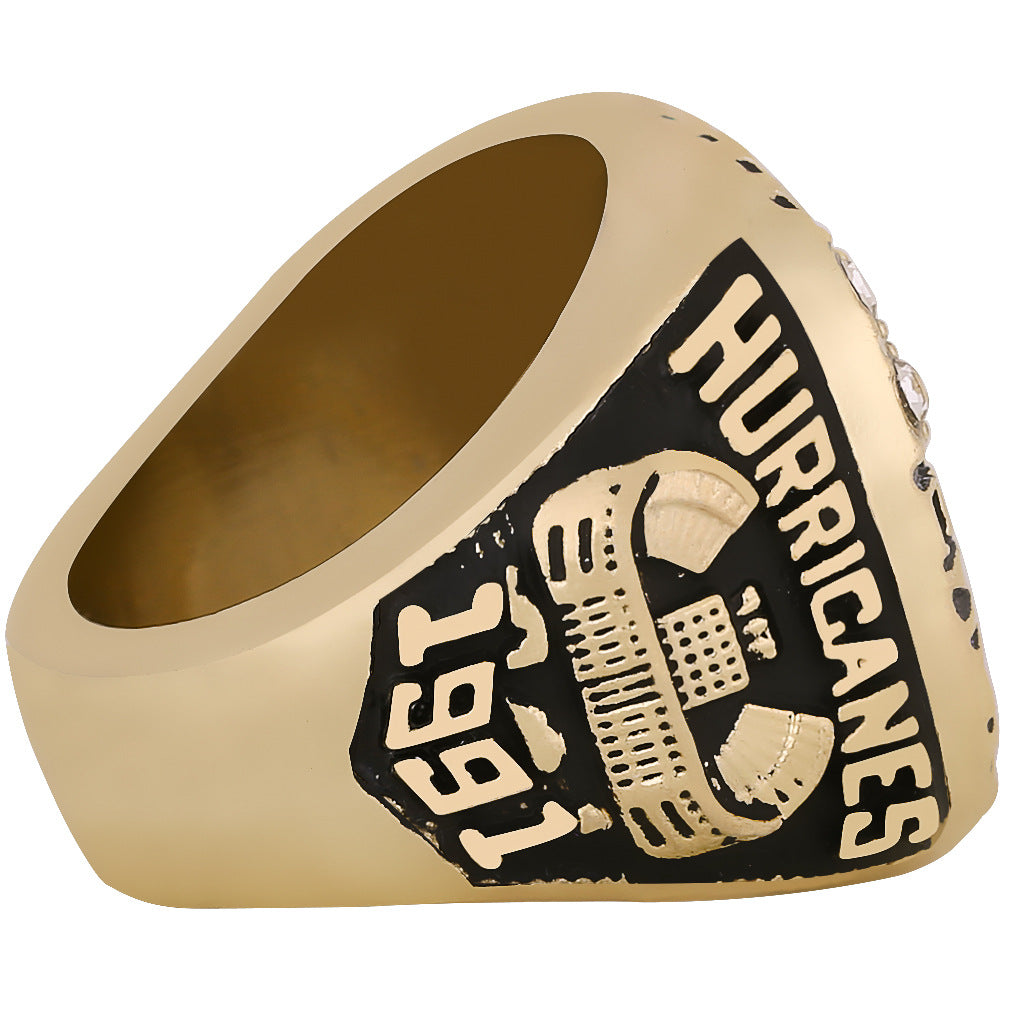 1991 Miami Hurricanes Football Championship Ring With Box For Fans Collection Gift