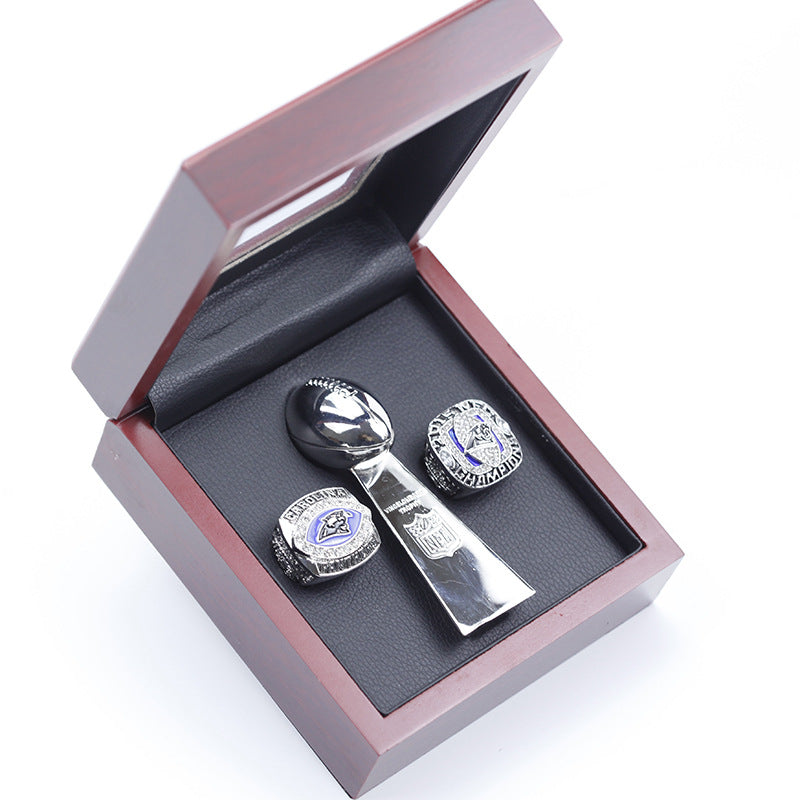 2003 2015 carolina panthers 2 rings with trophy boxed set for men collection gift
