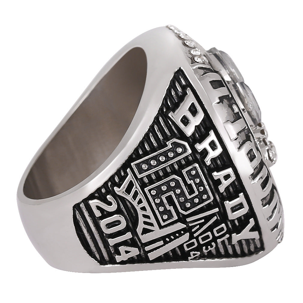 2014 NE Patriots football championship ring with box for men collection gift