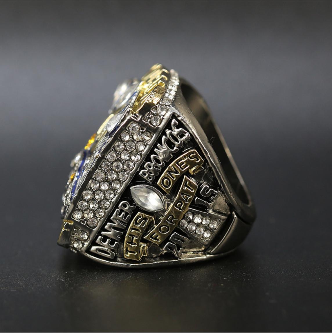 2015 Denver Broncos Super Bowl Championship Rings With Box-MANNING