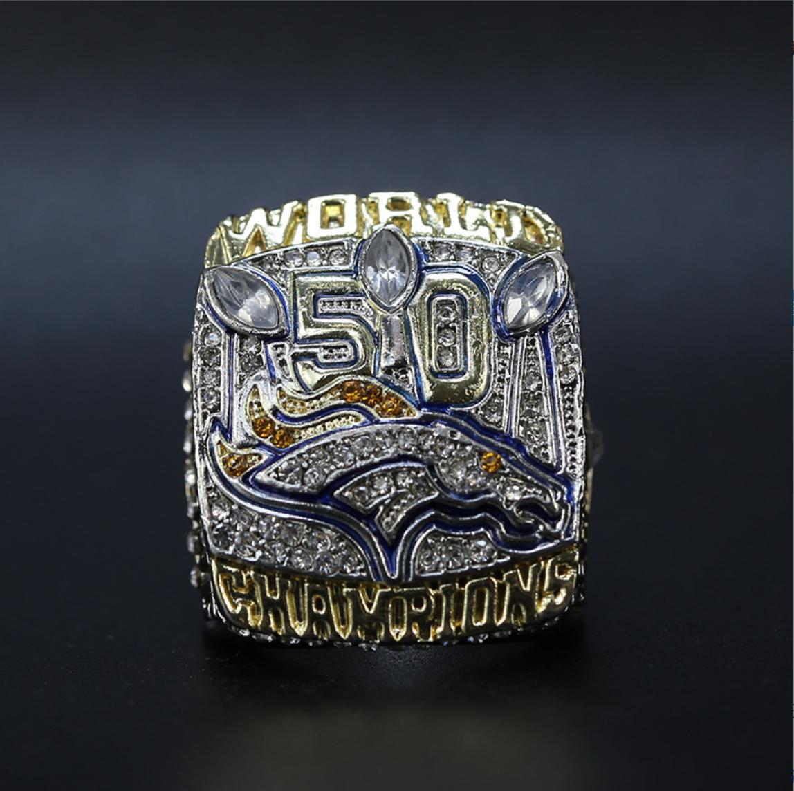 2015 Denver Broncos Super Bowl Championship Rings With Box-MANNING