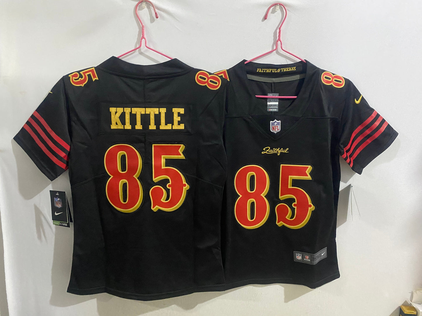 Boys girls fans SF 49ers football championship youth jersey