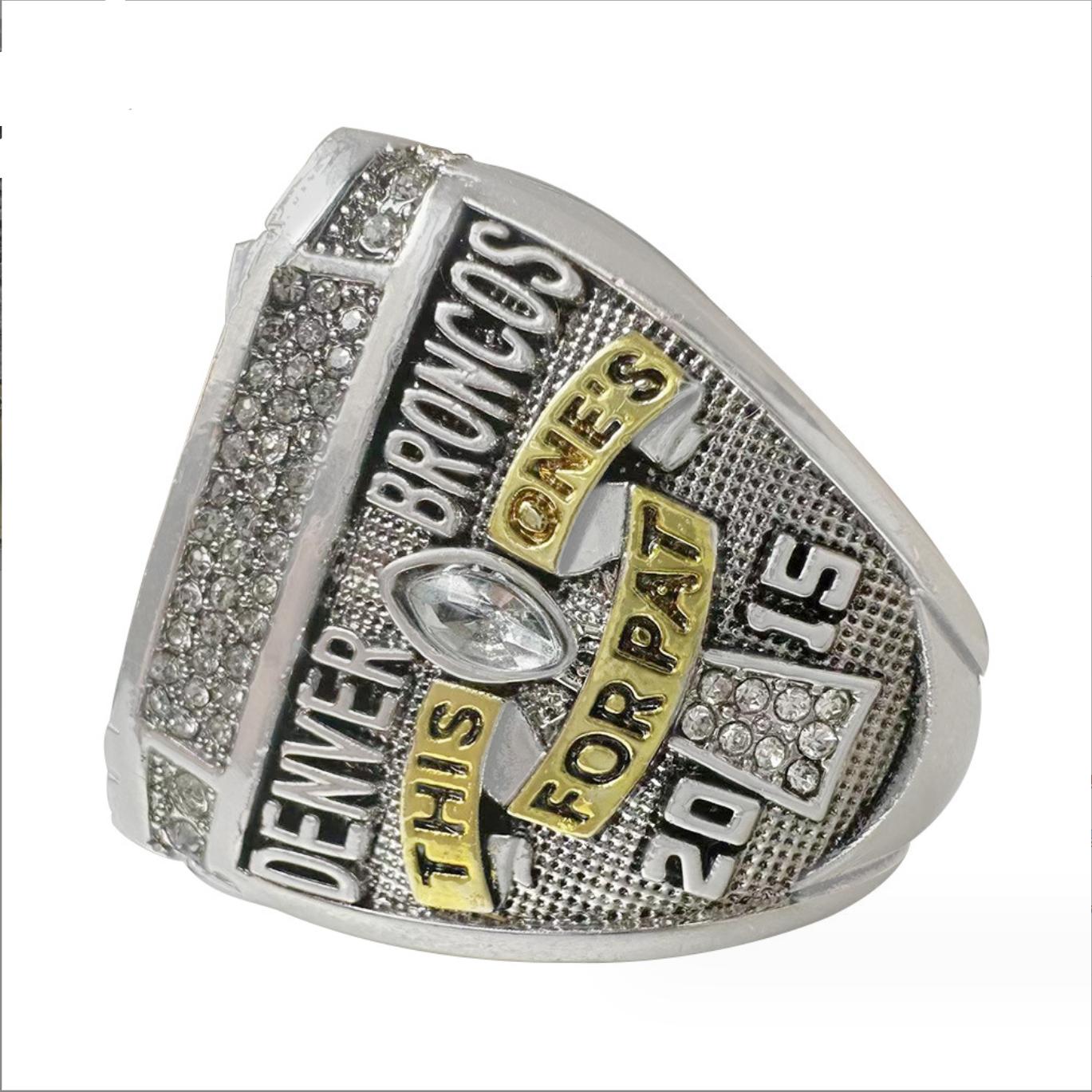 2015 Denver Broncos Super Bowl Championship Rings With Box-MANNING